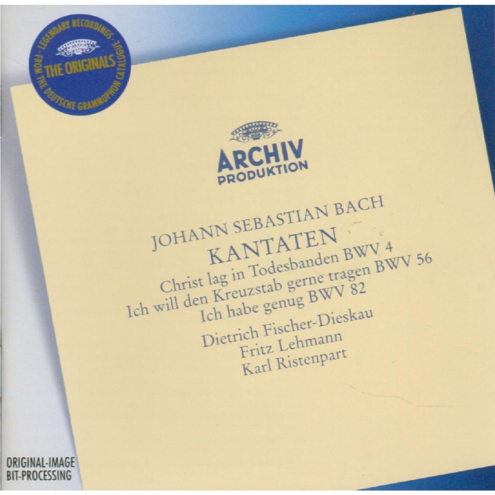 BACH - Ristenpart - Ich will den Kreuzstab gerne tragen, cantate pour so..